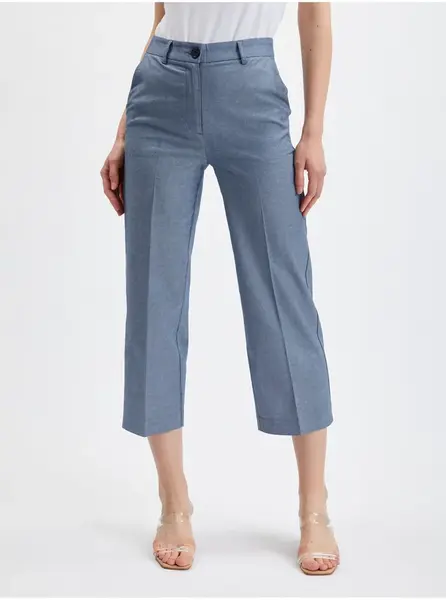 Modré dámské chino kalhoty Orsay