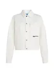 KARL LAGERFELD JEANS Prechodná bunda  čierna / biela