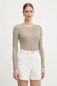 Armani Exchange  rozepínací dámský svetr s viskózou