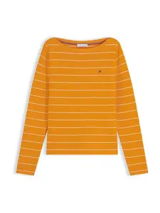 TOMMY HILFIGER Sveter  mandarínková / biela