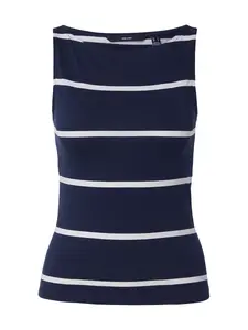 VERO MODA Top 'VMDina'  námornícka modrá / biela