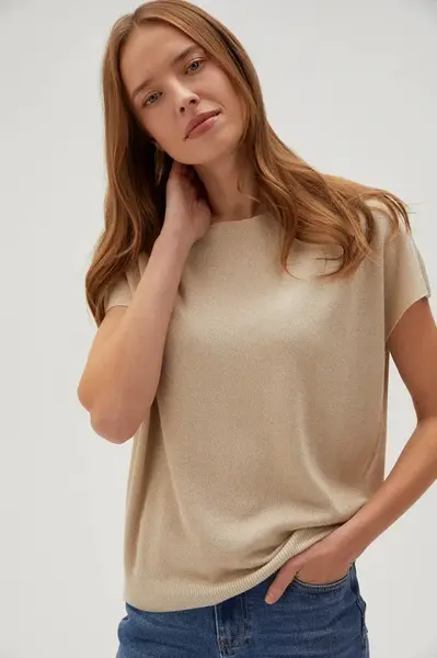 Marisse Women's Sweater L-Sw-4601 L.Beige