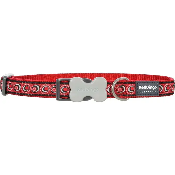 Nylonový obojok Red dingo cosmos červený, Veľkosť: M