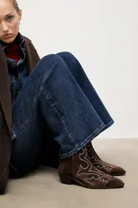 Semišové kovbojské boty Answear.LAB