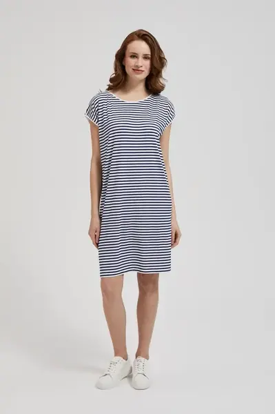 Marisse Women's Dress L-Su-4360 White_Navy