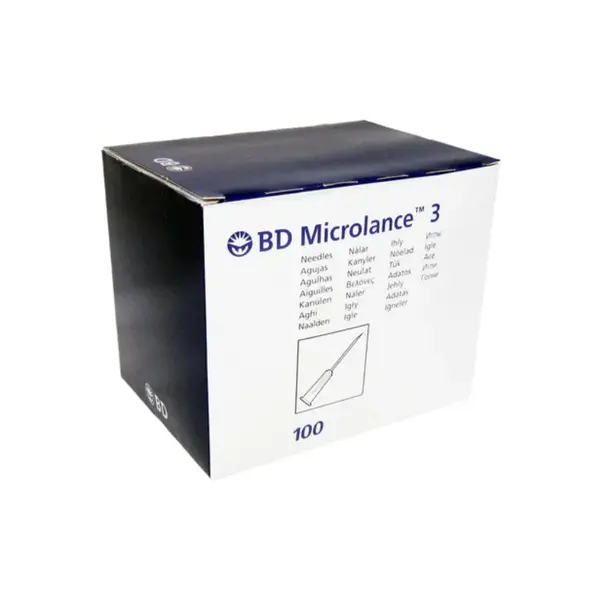Injekčné ihly BD MICROLANCE 100 ks - 21G 0,8 x 40 mm zelená
