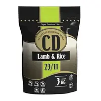 DELIKAN CD Lamb and Rice 23/11 3kg Kompletné superprémiové krmivo s jahňacím mäsom a ryžou pre psy stredných a veľkých plemien