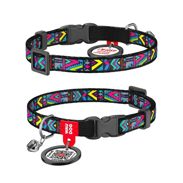 Nylonový obojok pre mačku so vzorom INDIE