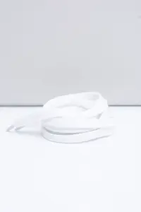 Bílé Ploché Bavlněné Šněrování Corbby