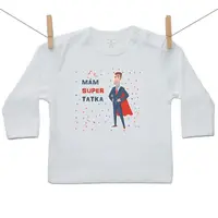 Boodyy Tričko s dlhým rukávom Mám super tatka 74 (6-9 mesiacov)
