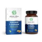 Kurkumin s piperínom - bylinný extrakt - 60 kapsúl - Green idea