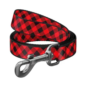 Nylonové vodítko kárované 122cm, Veľkosť: S