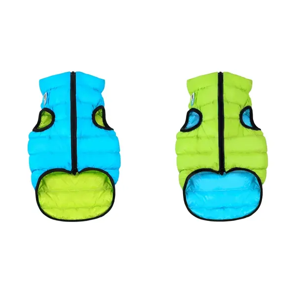 Teplá vesta pre psa AiryVest zeleno modrá, Veľkosť: M47