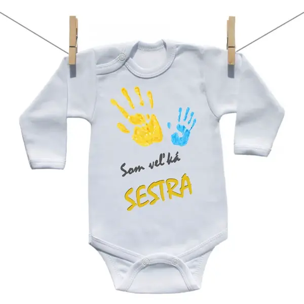 Boodyy Body s dlhým rukávom Som veľká sestra 86 (12-18 mesiacov)