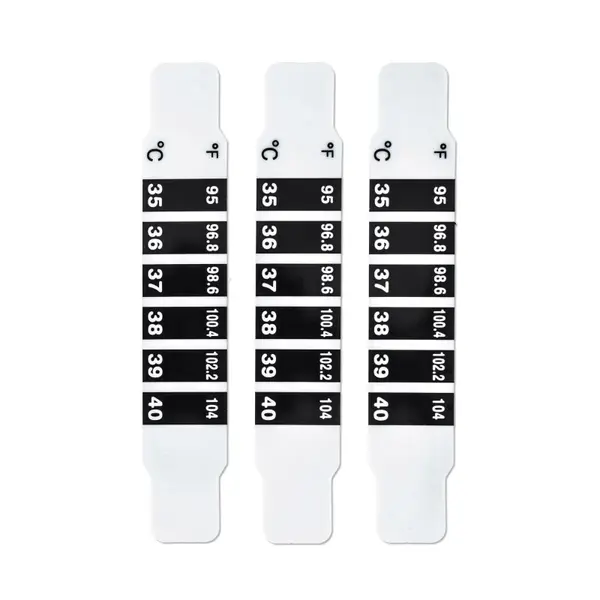 NOVAMA BIELY LCD Čelový páskový teplomer - sada 25 x 3 ks. TOW014976