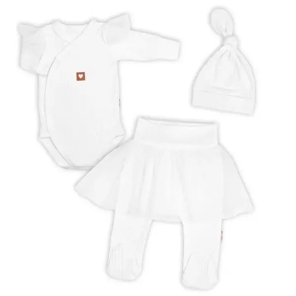 Rastúca súprava 3D Lux, Sweet Angel - biela, 62/68