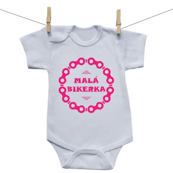Boodyy Body s krátkym rukávom Malá bikerka 80 (9-12 mesiacov)