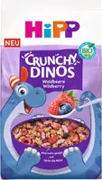 HiPP BIO chrumkavé Dino müsli Lesné ovocie od 3 rokov