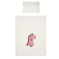 3-dielne posteľné obliečky Belisima Dino 3D 100/135 smotanovo-ružové , 20C38410