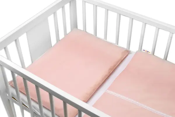 Luxusní 2 - dielne bavlnené obliečky - Royal Baby, pudrová