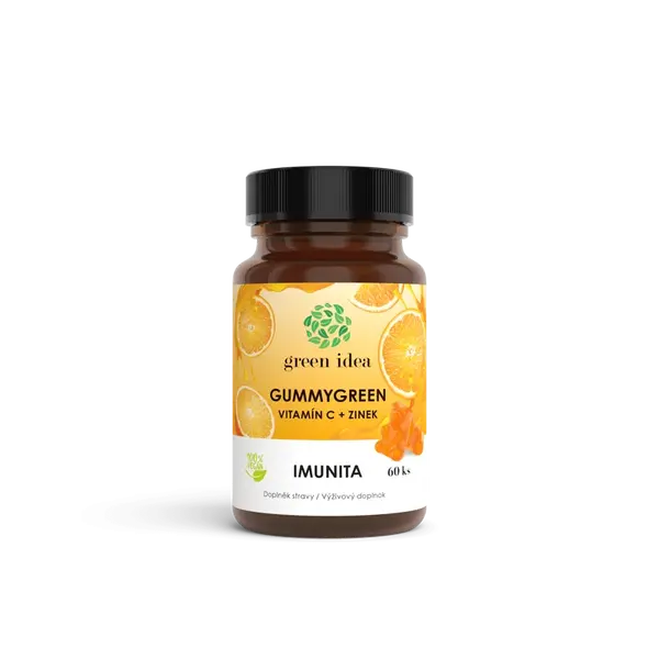 Gummygreen - Vitamín C + zinok 60 ks - Green idea