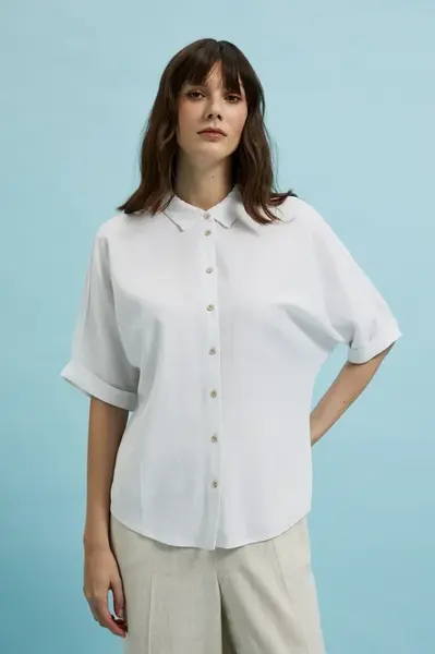 Women's shirt MOODO - ecru white