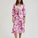 Women's patterned blazer - pink