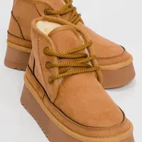 LuviShoes Ovela Taba Thick Sole Laced Women's Sports Boots