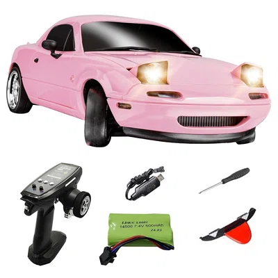 LD 1804 1/18 RC Drift Car 2.4GHz RWD RC Vehicle Toy - Pink