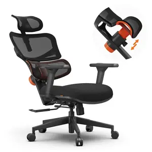 NEWTRAL NT001 Ergonomic Office Chair Adaptive Lumbar Support Adjustable Mesh Back 3-Angle Recline & 3D Armrests Black