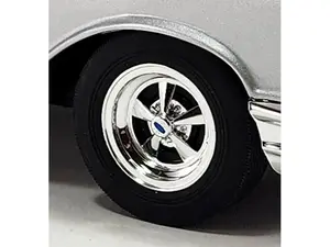 Chevy Rally Wheels and Tires Set of 4 pieces from "1957 Chevrolet 150 Street Strip" for 1/18 Scale Models by ACME