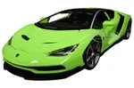 Lamborghini Centenario Lime Green with Matt Black Top 1/18 Diecast Model Car by Maisto