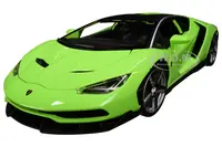 Lamborghini Centenario Lime Green with Matt Black Top 1/18 Diecast Model Car by Maisto