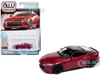 2023 Nissan Z Passion Red Metallic with Black Top "Import Legends" Series 1/64 Diecast Model Car by Auto World