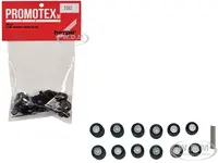 All-Terrain Wheel Sets (2 Front and 4 Rear) 1/87 (HO) Plastic Model by Promotex