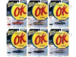 "Muscle Cars USA" 2023 Set B of 6 pieces Release 1 "OK Used Cars" 1/64 Diecast Model Cars by Johnny Lightning