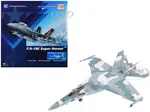 Boeing F/A-18E Super Hornet Fighter Aircraft "Cloud Scheme VFC-12 Fighting Omars" (2023) United States Navy "Air Power Series" 1/72 Diecast Model by