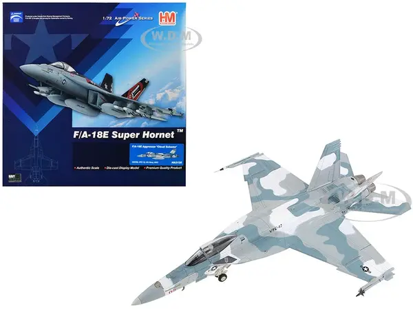 Boeing F/A-18E Super Hornet Fighter Aircraft "Cloud Scheme VFC-12 Fighting Omars" (2023) United States Navy "Air Power Series" 1/72 Diecast Model by