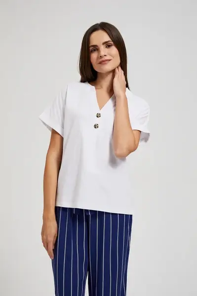 Marisse Women's Blouse L-Ts-4414 White