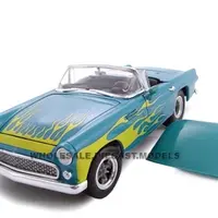 1956 Ford Thunderbird  Blue Street Rod 1/24 Diecast Car by Unique Replicas