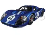 Ford GT MK IV 4 Blue L. Ruby - D. Hulme 24 Hours of Le Mans (1967) 1/18 Diecast Model Car by Shelby Collectibles