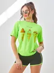 Resti Women's sports set with t-shirt and shorts Ice Cream