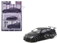 Mercedes-Benz C 63 AMG Coupe Black Series Matt Black "Global64" Series 1/64 Diecast Model by Tarmac Works