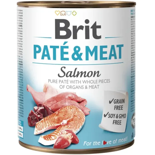 Brit konzerva Paté & Meat Salmon 800 g