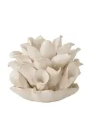 Dekorativní svícen Bloomingville Phyllis 16,5 x 10,5 x 14 cm béžová barva