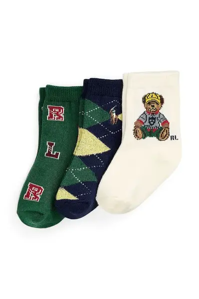 Dětské ponožky Polo Ralph Lauren 3-pack