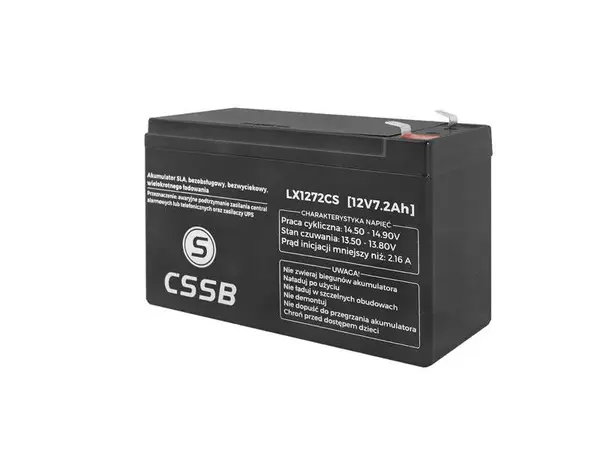 Baterie olověná 12V 7,2Ah CSSB LX1272CS
