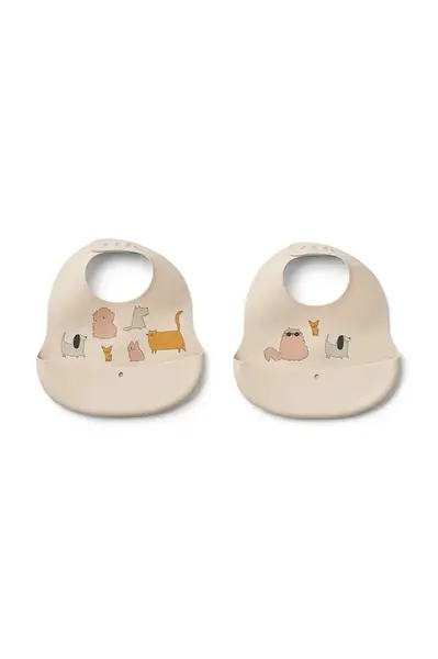 Dětský bryndáček Liewood Ember Printed Bib 2-pack 2-pack LW20119