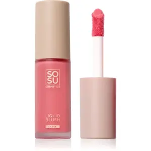 SOSU Cosmetics Liquid Blush Satin tekutá tvářenka odstín Pink Pop 9 ml