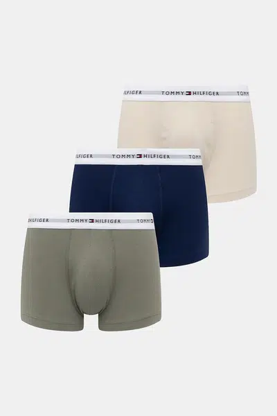 Boxerky Tommy Hilfiger 3-pack pánské, bílá barva, UM0UM02761